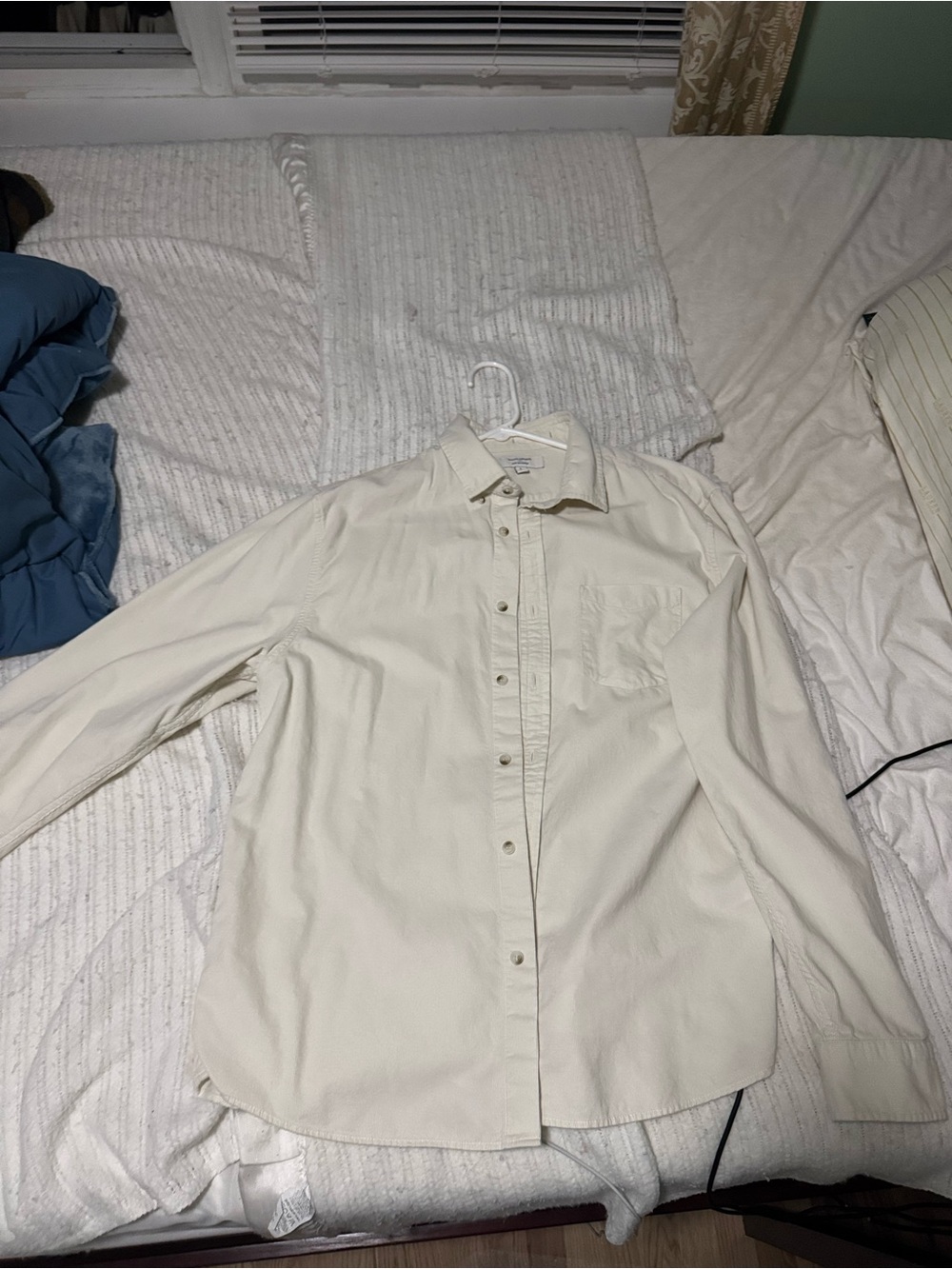 Banana Republic Men's Long-Sleeve Button-Down Shirt - Off-White